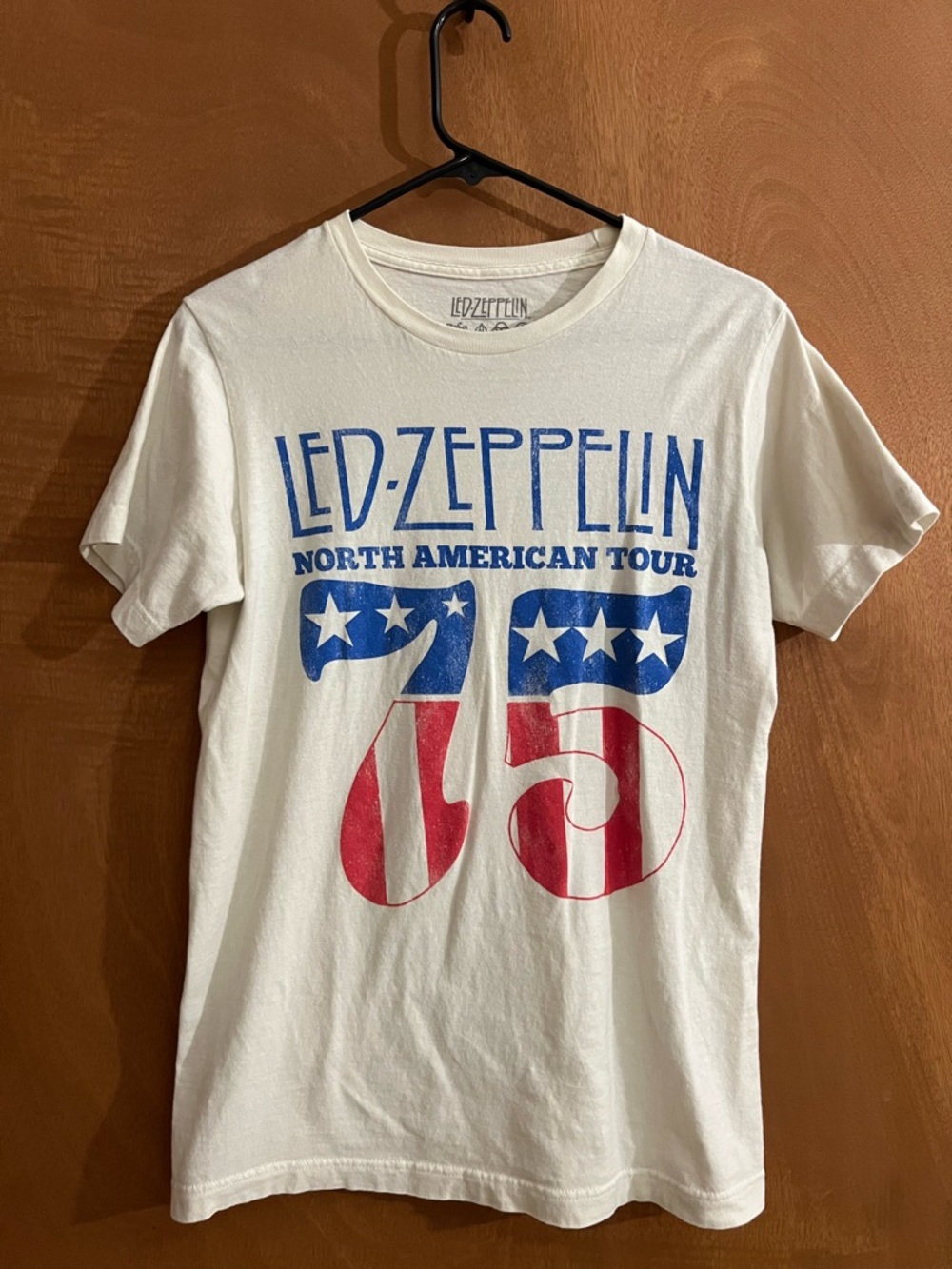 Men's White '75 North American Tour Graphic T-Shirt